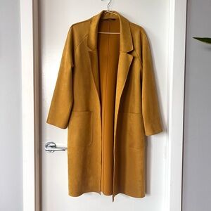 F&F Mustard Trench Coat for Women